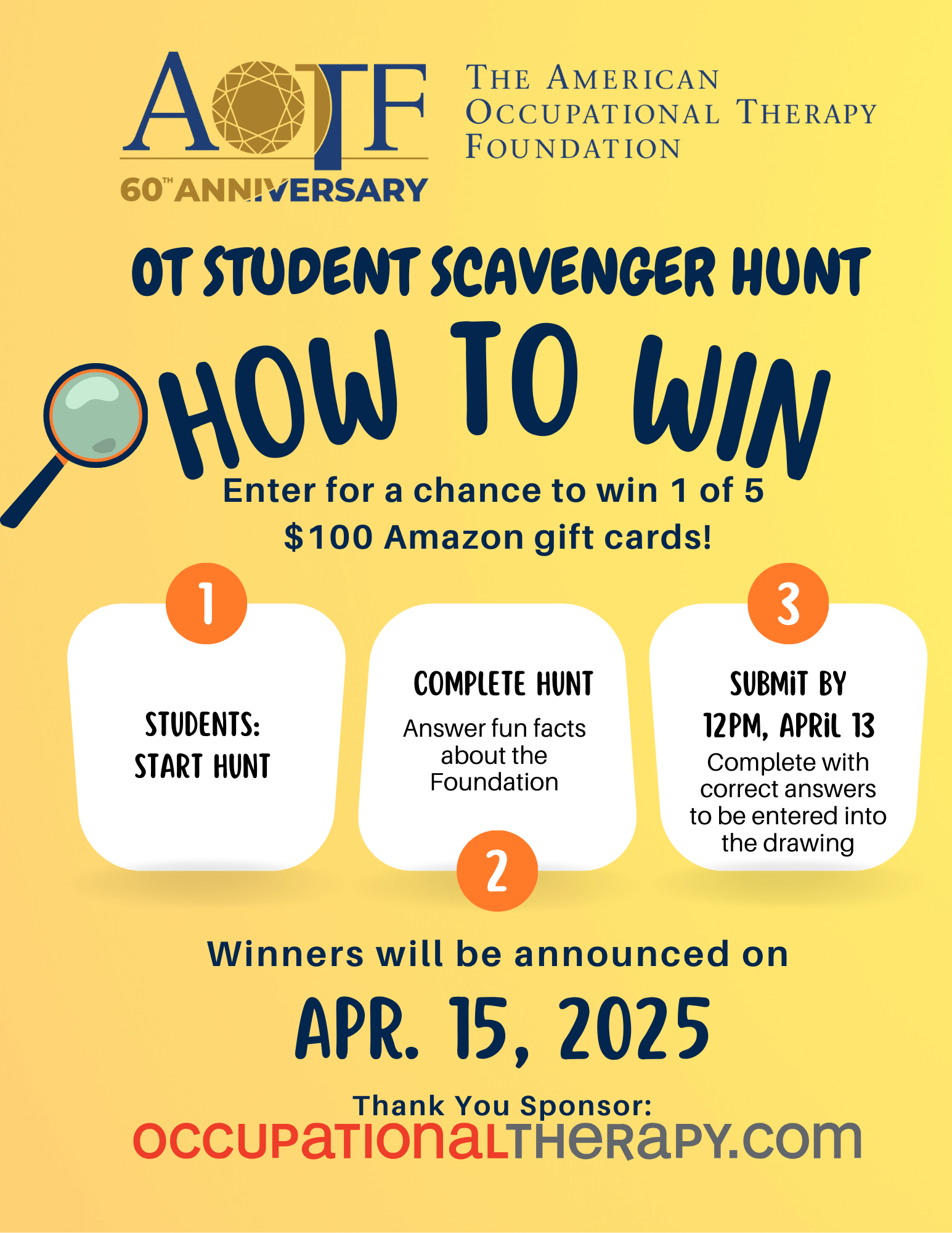 AOTF OT Studdent Scavenger Hunt